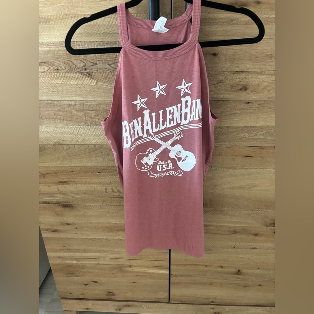 Ben Allen Band Red Razorback Tank Top Size L